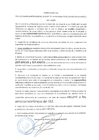 Imagen MEDIDAS PREVENTIVAS POR CORONAVIRUS
