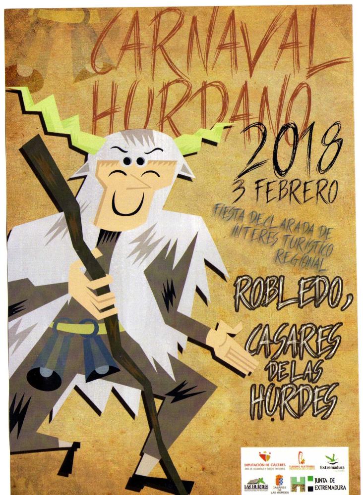 Imagen Carnaval Hurdano 2018, El Robledo, 3 de febrero, Casares de Las Hurdes.